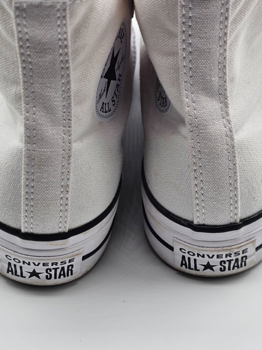 Converse All Star Lift High Top Platform Women’s 8 White Canvas Sneakers Chucks - Picture 6 of 10